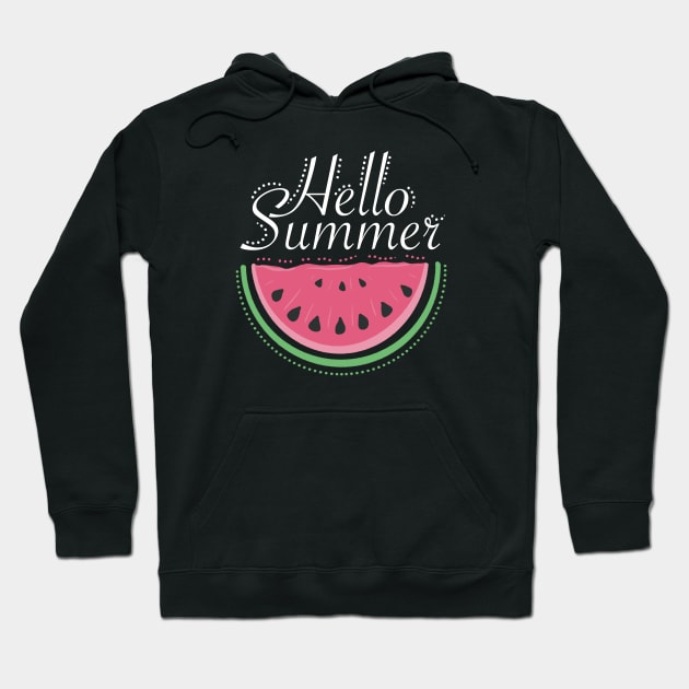 Summer watermelon Hoodie by Xatutik-Art